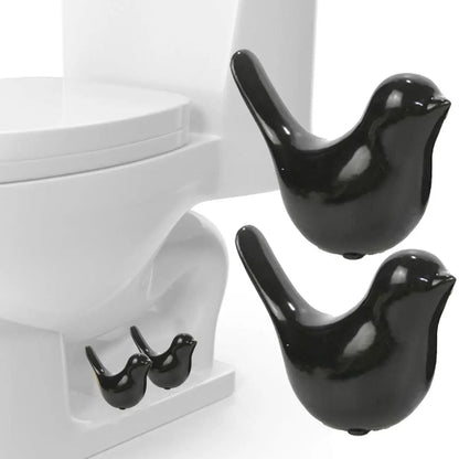 💰🔥Buy 1 Get 1 Free🎁2 Pcs Ceramic Bird Toilet Floor Bolt Caps,Cute Bird Toilet Screw Caps Decorative-ABB8