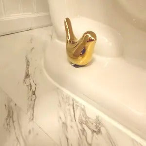 💰🔥Buy 1 Get 1 Free🎁2 Pcs Ceramic Bird Toilet Floor Bolt Caps,Cute Bird Toilet Screw Caps Decorative-ABB8