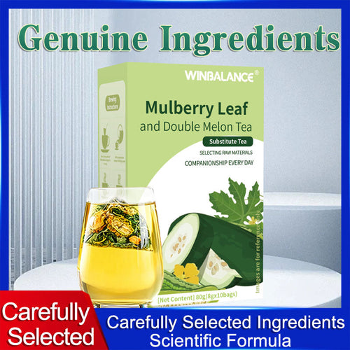 🍇Say goodbye to high-calorie guilt! 🍇🍇Mulberry Leaf & Double Melon Tea — Natural Herbal Goodness for a Lighter You-H1