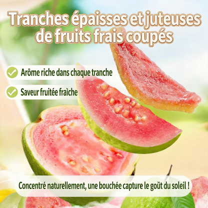 ✨Dites adieu à la culpabilité liée aux calories ! 👍Satisfaites vos envies avec nos tranches de goyave rouge riches en fibres - XA