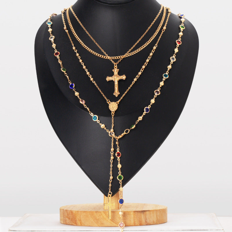 🏆Flash Sale⚡Vintage Metal Jesus Cross Y-Style Long Religious Pendant Necklace - JSS6