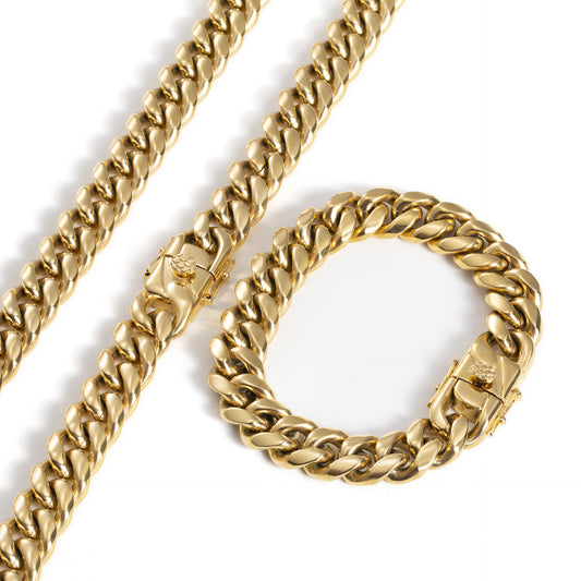 🏆Flash Sale⚡14K gold-plated Cuban necklace - W18