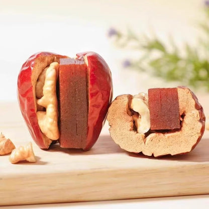 🍓Say goodbye to high-calorie guilt! 🍓 Satisfy your taste buds with our fiber-rich Jujube with Hawthorn and Walnut Hug Dried Fruit!-XA