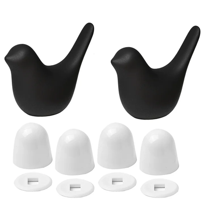 💰🔥Buy 1 Get 1 Free🎁2 Pcs Ceramic Bird Toilet Floor Bolt Caps,Cute Bird Toilet Screw Caps Decorative-ABB8