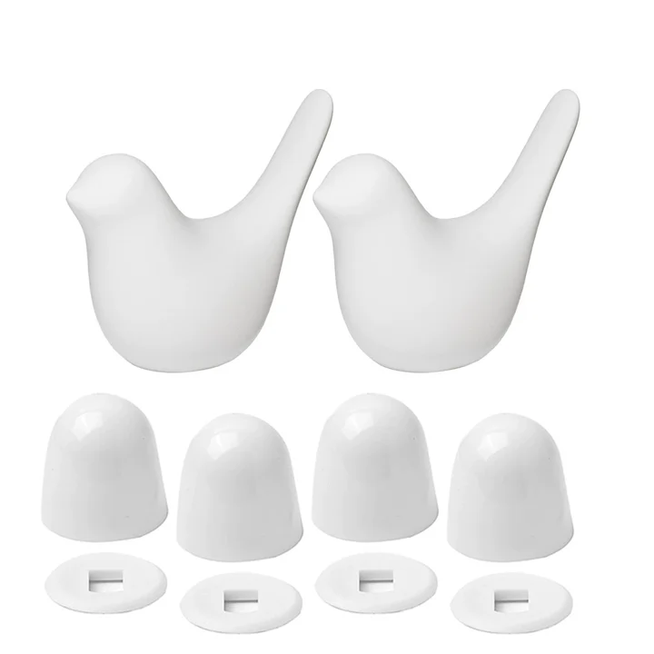 💰🔥Buy 1 Get 1 Free🎁2 Pcs Ceramic Bird Toilet Floor Bolt Caps,Cute Bird Toilet Screw Caps Decorative-ABB8